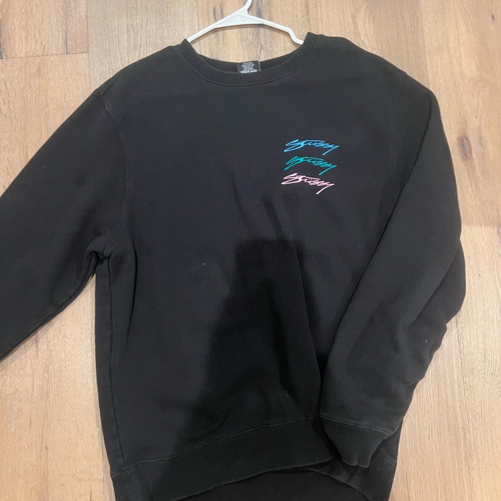 Stussy Black Crewneck Sweatshirt